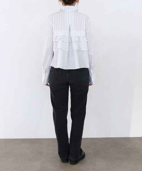 layered raffle blouse